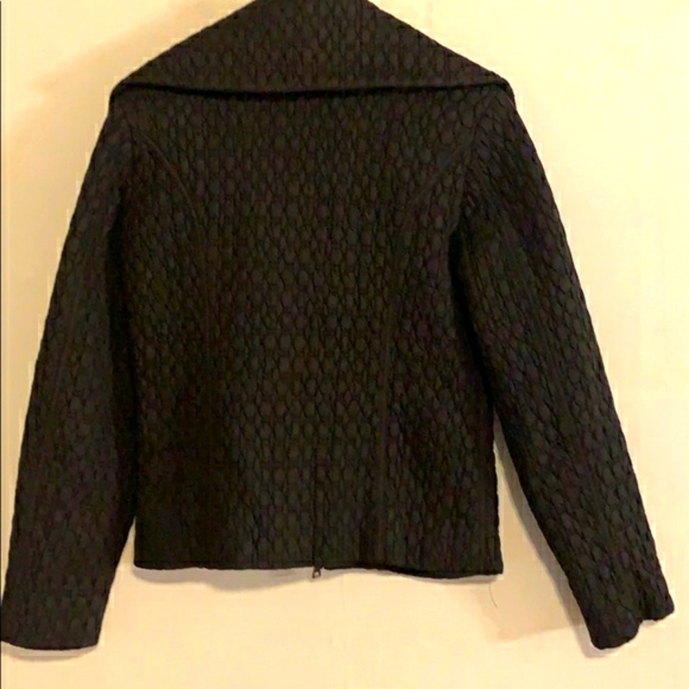 NINE WEST black quilted zipper jacket size S. - Picture 8 of 10